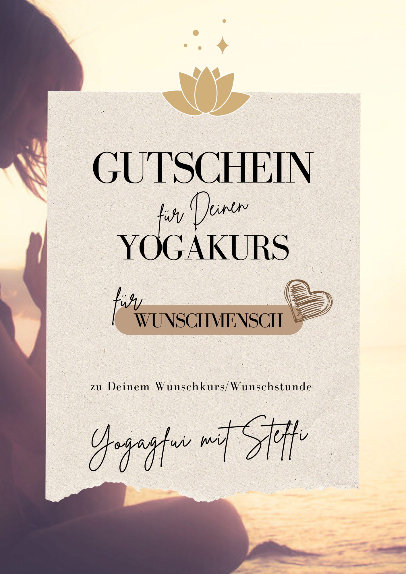 Yoga Gutschein verschenken Yoga Gutschein verschenken